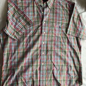 Ralph Lauren Plaid Casual Button Down Shirt Mens size XL classic fit